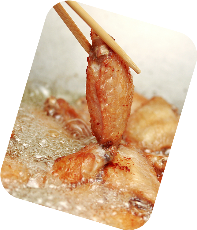 Thai Food Collage - Som Tum, Condiments, and Fried Chicken