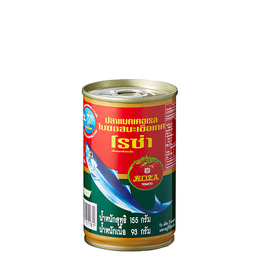 ปลาแมคเคอเรลในซอสมะเขือเทศ โรซ่า 155g | Hi-Q Food Products Co., Ltd.